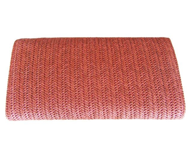 cartera rafia lazo coral detras